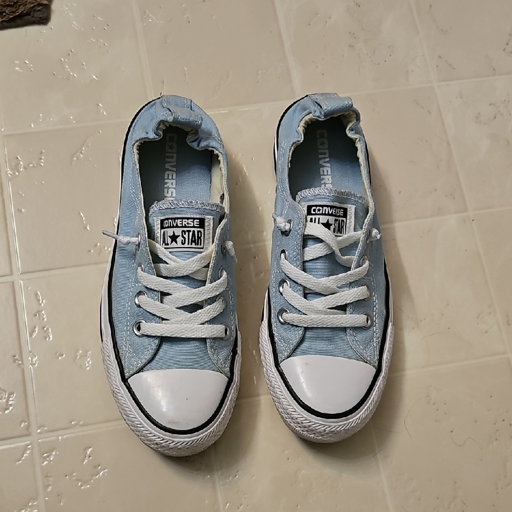 Converse Womens  Light Blue Sneakers